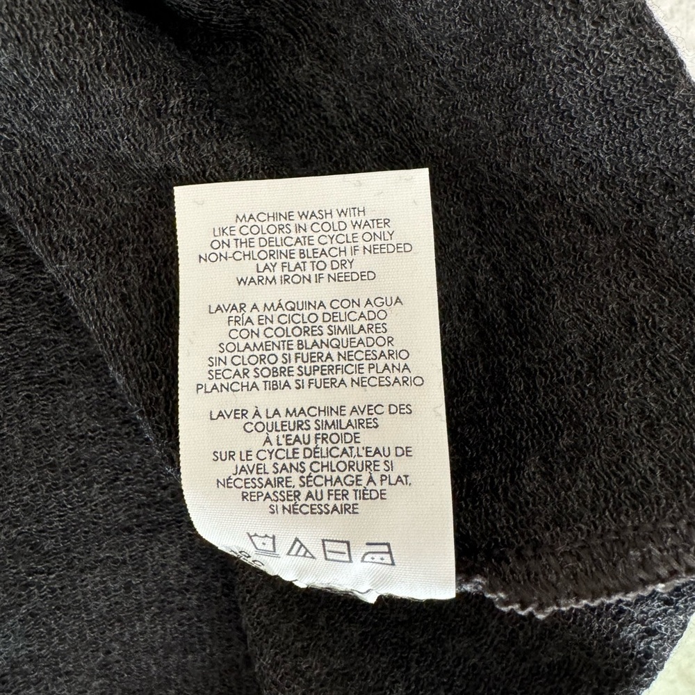 CABI short sleeve A-line grey turtleneck top size L - Picture 7 of 8